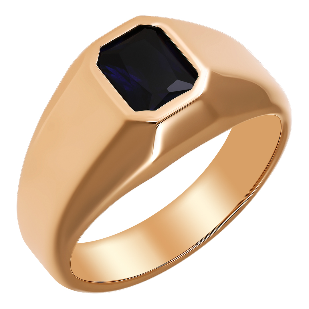 Кольцо, золото, сапфир, 31-0336-С